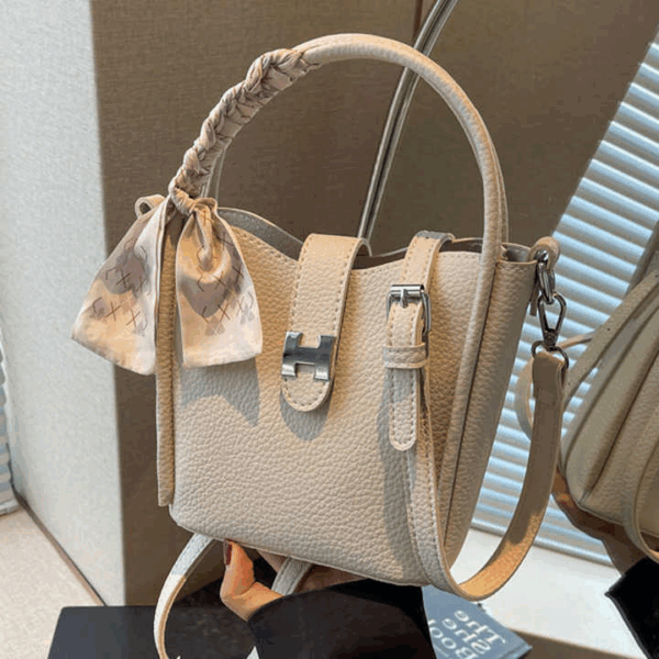 Ivory Bloom Bucket Bag